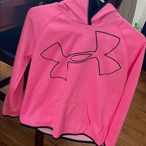 pink under armour hoodie